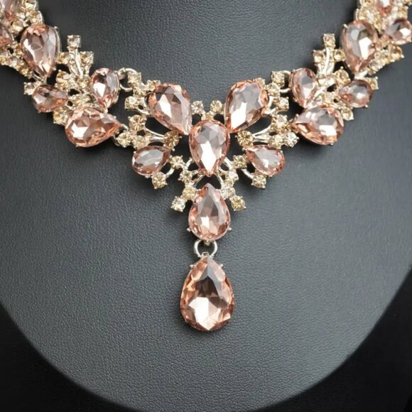 Wedding Extravagant and Luxurious Fashion Jewelry Set #450 - Picture 3 of 3